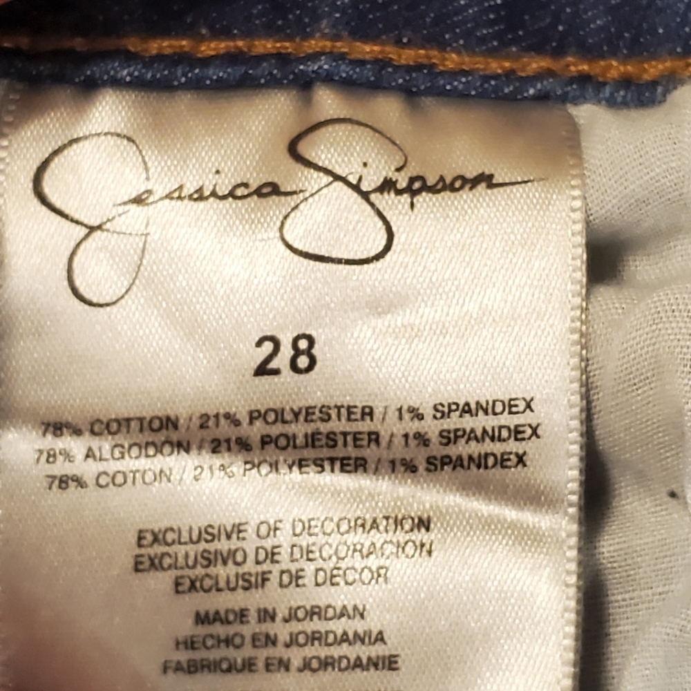 Jessica Simpson Vintage High Waisted Jean Shorts - Picture 6 of 8